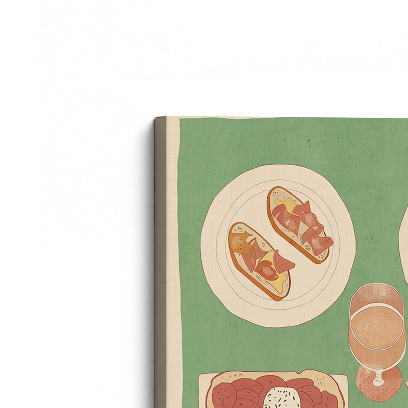 «Breakfast 4» par ThingDesign Print, L 30 x H 40, Toile tendue, Does Not Apply