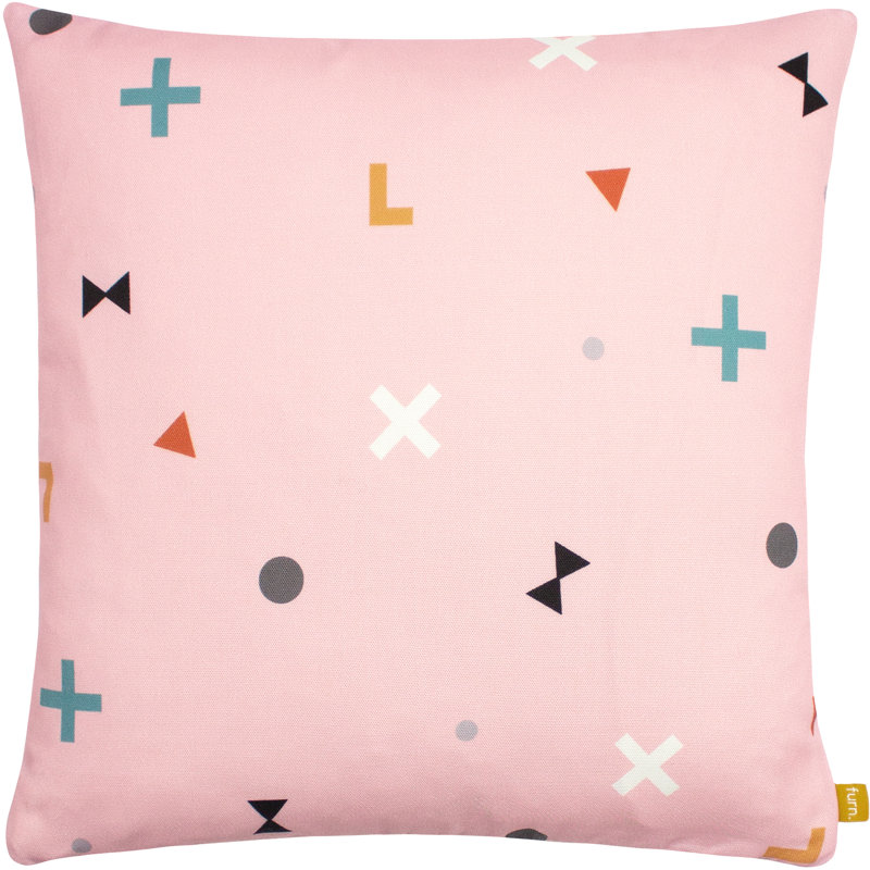 Bitsa Abstract Square Cushion, Feathers