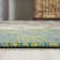 Zinnia Modern Floral Textured Weave Cream/Green Indoor/Outdoor Rug
