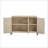 Minimalist Curved Sideboard With Gold Handles And Adjustable Dividers For Stylish Storage And Display In Living Or Dining Areas-584825274