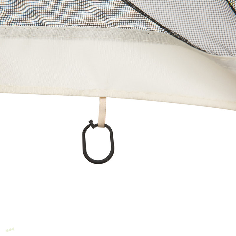 Outsunny 10' X 13' Replacement Mesh Sidewall Netting For Patio Gazebos And Canopy Tents With Zippers (Sidewall Only)