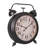 Kailey Industrial Analogue Metal Alarm Tabletop Clock in