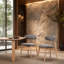 Chaise rembourrée en bois massif-908319922