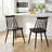 Osblek Farmhouse Polypropylene Spindle-Back Dining Chairs-646455725