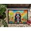 Bernese Mountain Dog Hippie Dawg Doormat-1203936908