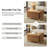 Elan Modern 30.25"W Rectangular Chenille Storage Ottoman with Reversible Flip-Top Coffee Table Tray-919886960