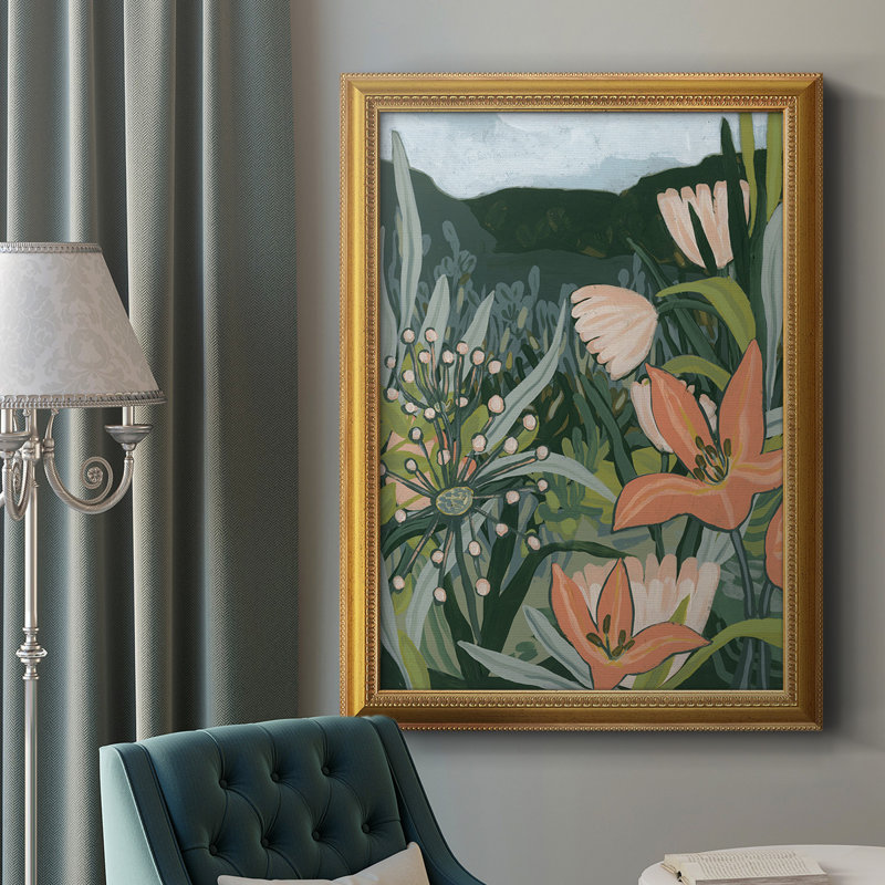 Toile encadrée de qualité supérieure Spring Valley Blooms II - prête à être accrochée, H 36 po x l 24 po x P 2,5 po