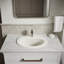Lavabo de salle de bain ovale encastré avec trop-plein en céramique Pennington-10940205-19195582