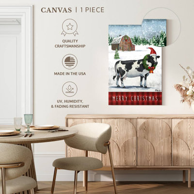 Christmas Greeting Cow
