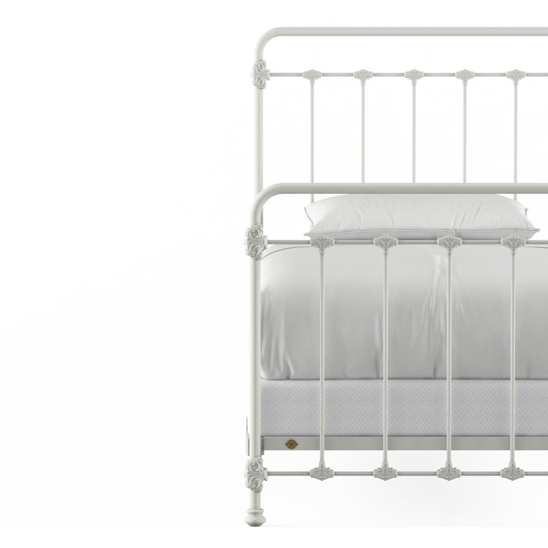 160 Picket Fence Bed | Complete Standard, Matte White, Twin