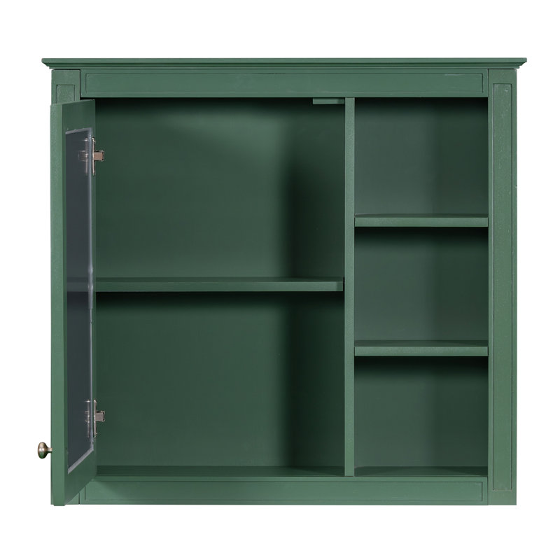 Armoire de salle de bain murale Zandon, Vert