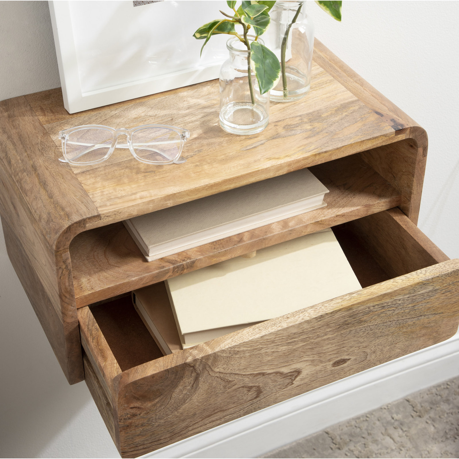 Langley 18" Floating Shelf, Natural