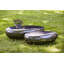 Liquid Silver River Stone Solid Coffee Table-213874519