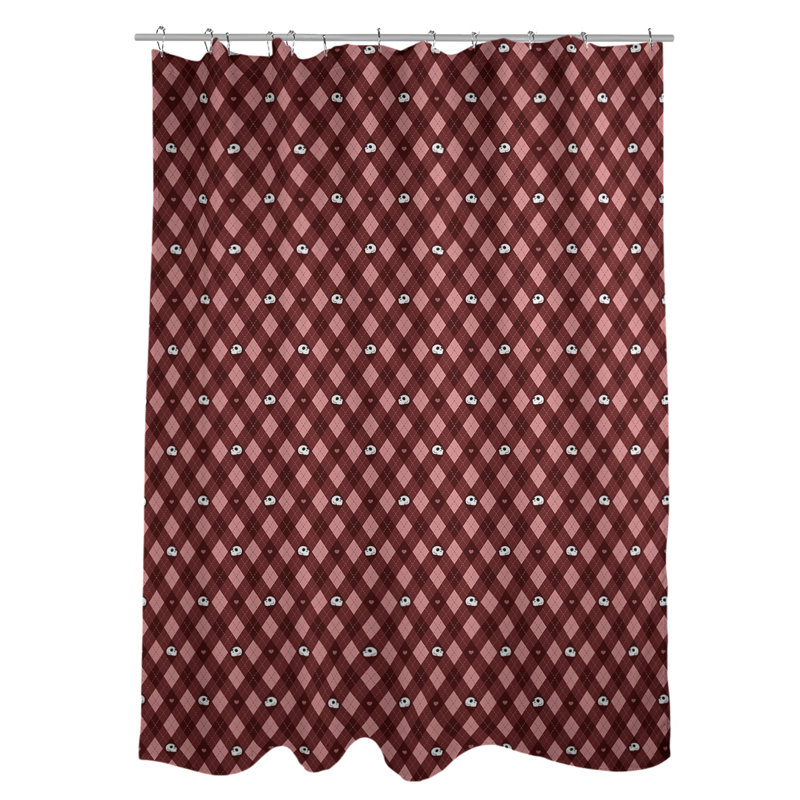 Rideau simple sower katelyn elizabeth argyle crânes, Rouge