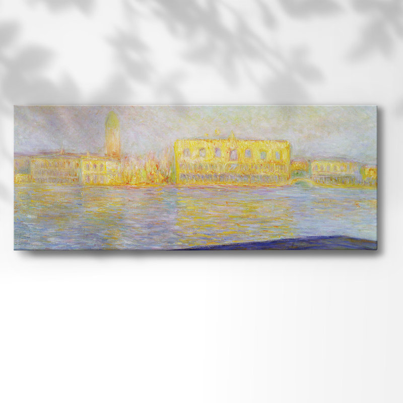 Monet sur toile, H 8 po x l 20 po x P 1,5 po