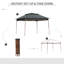Auvent rétractable 11 pi x 11 pi Outsunny-112831154-112831158