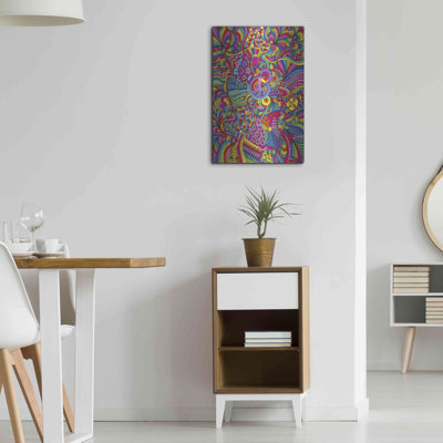 Hokku Designs 'Peace Sign Lines' by Howie Green, Metal Wall Art