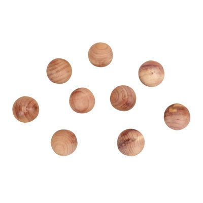 Vislobokov cèdre boules de cèdre frais, paquet de 24 avec parfum de cèdre frais, cèdre massif, idéal pour le rangement à long terme, tiroirs et bacs, naturel