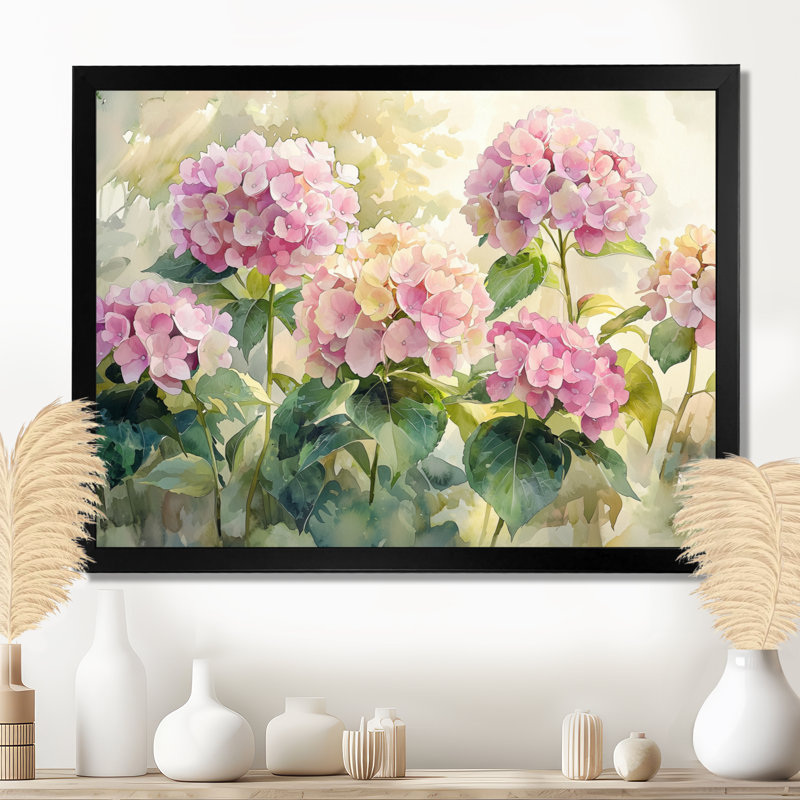 Jadarrion - Floral Wall Art, Reproduction encadrée d'une seule photo, H 30 po x l 40 po, Noir, noir, noir, noir