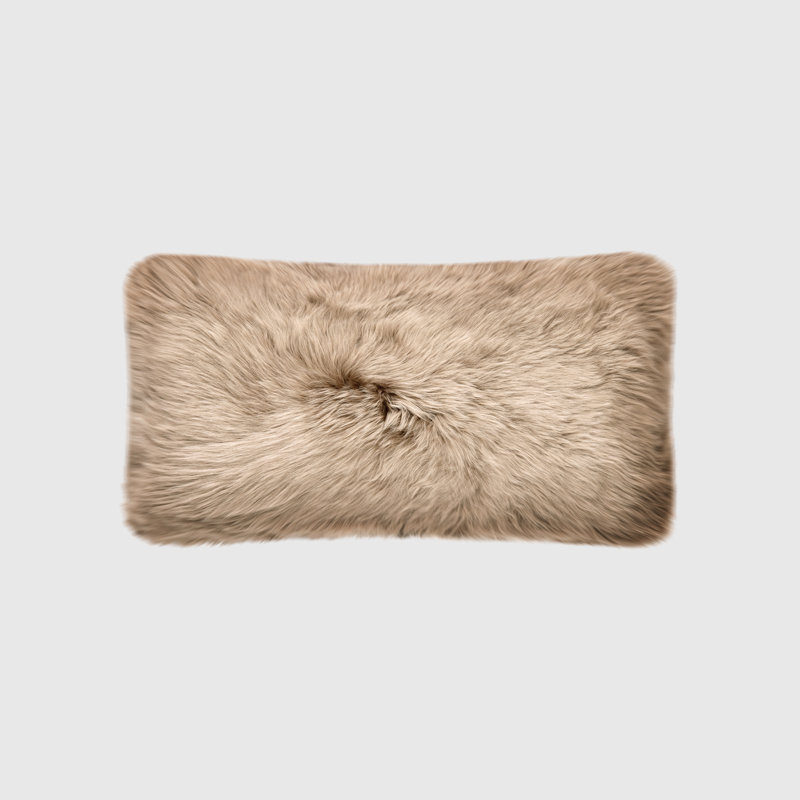 Housse et insert de coussin lombaire réversible Fieldman, Sable brun
