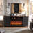 Conogher Farmhouse Fireplace TV Stand with 36" Electric Fireplace for 80 Inch TVs.-901765916