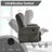 Power Lift Recliner Chair with Massage and Heat , Heavy Duty Reclining Mechanism with USB Ports