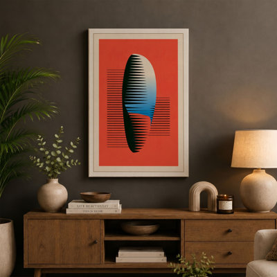 Linear Geometry Geometric - Wrapped Canvas