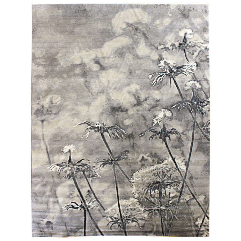 Rosette Floral Area Rug