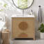 Meuble-lavabo de salle de bain cannelé 30 po avec lavabo-133993219