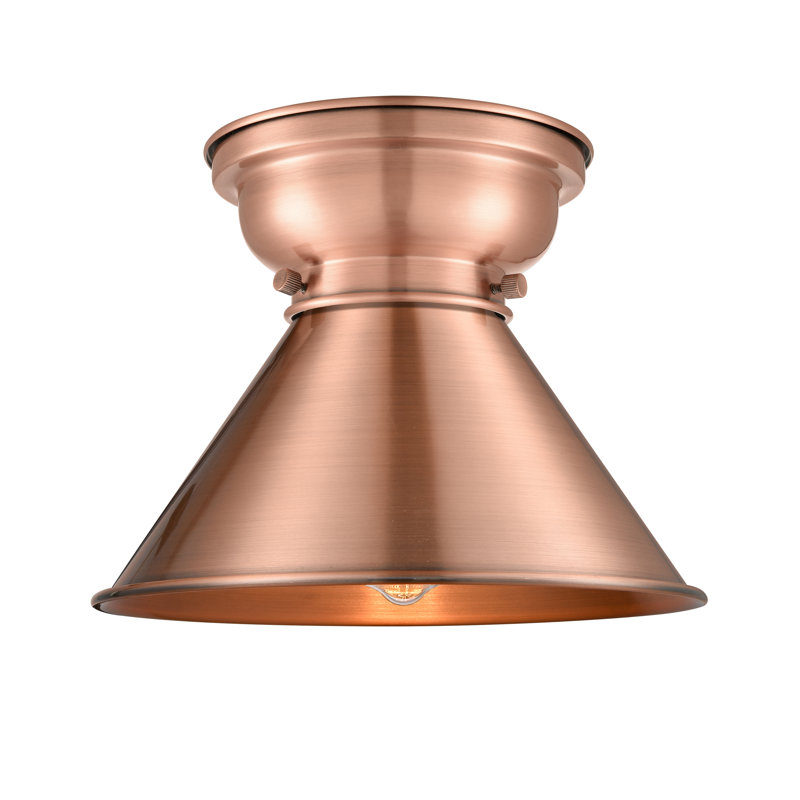 Plafonnier encastré 1 lumière 10 po Chesterhill, Cuivre antique, Ampoule DEL 6 watts Vinage