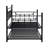 Daybed With Trundle In Black - Modern Design For Space Efficiency, Metal Frame Durability, Quiet And Peaceful Resting Place, Easy Assembly Kit, No Box Spring Needed, Holds 250/350 Lbs Construction