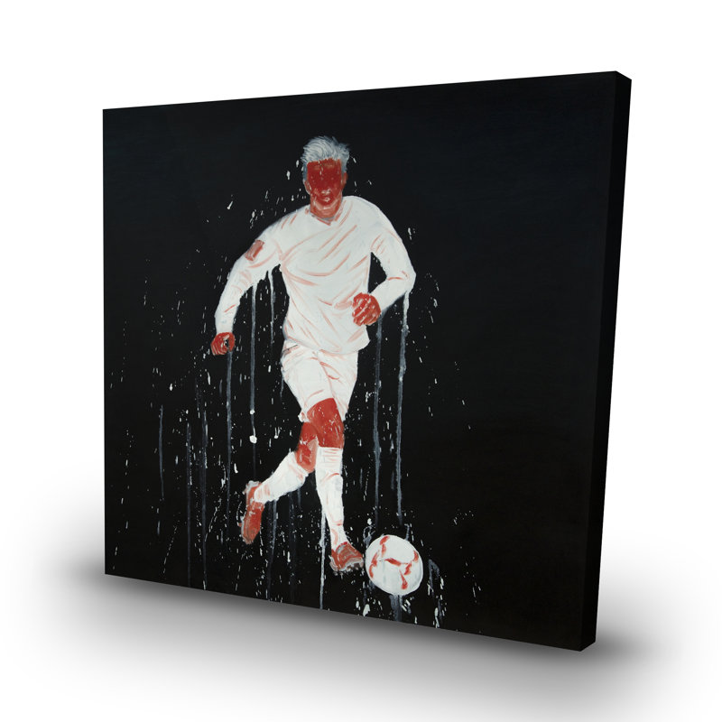 Soccer player - 32"x32" art on canvas