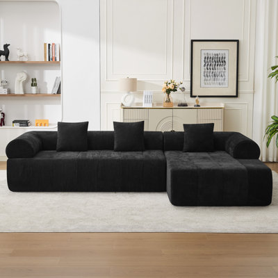 2-Piece Sofa with Chaise & Arm Chair