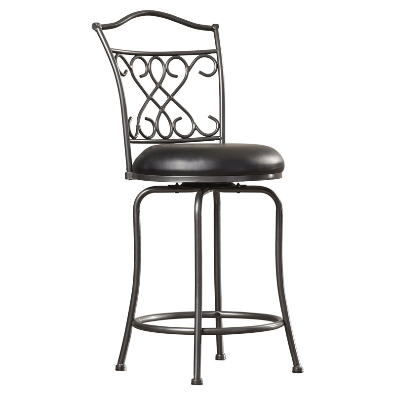 Tabouret de bar pivotant 24 po Barfuss, Tabouret de comptoir (assise de 24 po de hauteur)