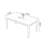 White + Black Rectangular Sintered Stone + Solid Wood Dining Table-1089524810