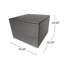 Boîte de rangement en osier de 70 gallons Afsana-100638744