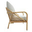 Chaise longue intérieure / extérieure en rotin polyéthylène (PE) toutes saisons, chaise de patio avec coussins et accoudoirs, parfaite pour la terrasse, le porche ou le jardin-119420572