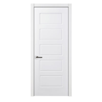Five-Panel Pre-Hung Laminated Traditional Solid Interior Door in-Swing