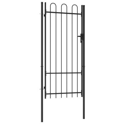 Barrière en métal noir