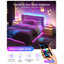 50cm W Bedside Table with 3D Mirror Abyss and Sensor RGB Lighting, 2-Drawer Bedside Table with Hidden Storage And Lockable-1744984556