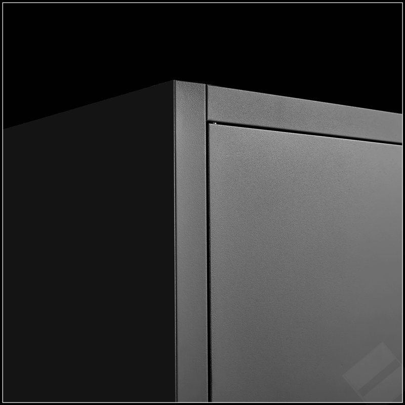 Grand classeur 72 pouces à 2 portes avec serrure, 4 tablettes réglables, acier robuste pour le rangement de bureau et de maison