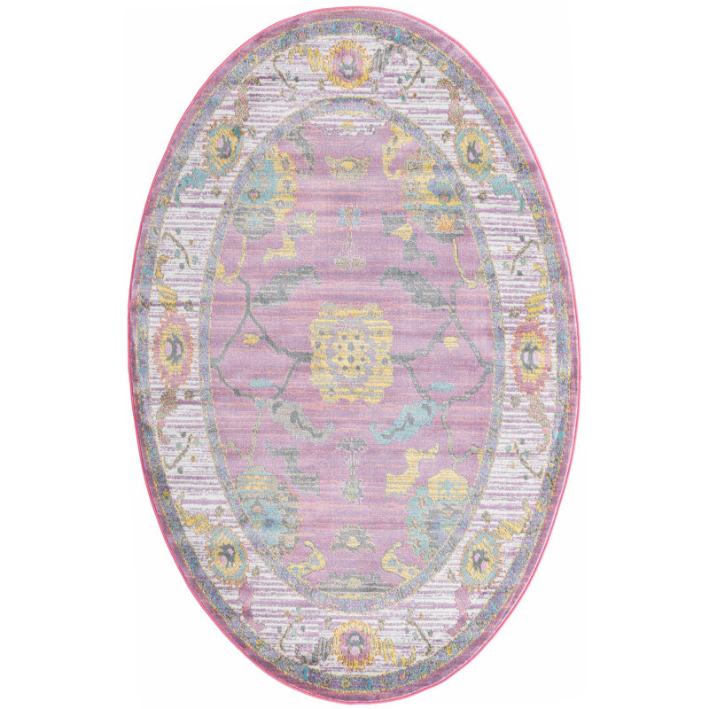 Haefner Oriental Indoor Rug, Oval 5'5" x 8'