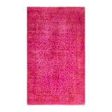 Tapis unique rouge / rose 3 pi 2 po x 5 pi 4 po Overdyed