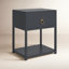 Elin 1-Drawer Acacia Nightstand