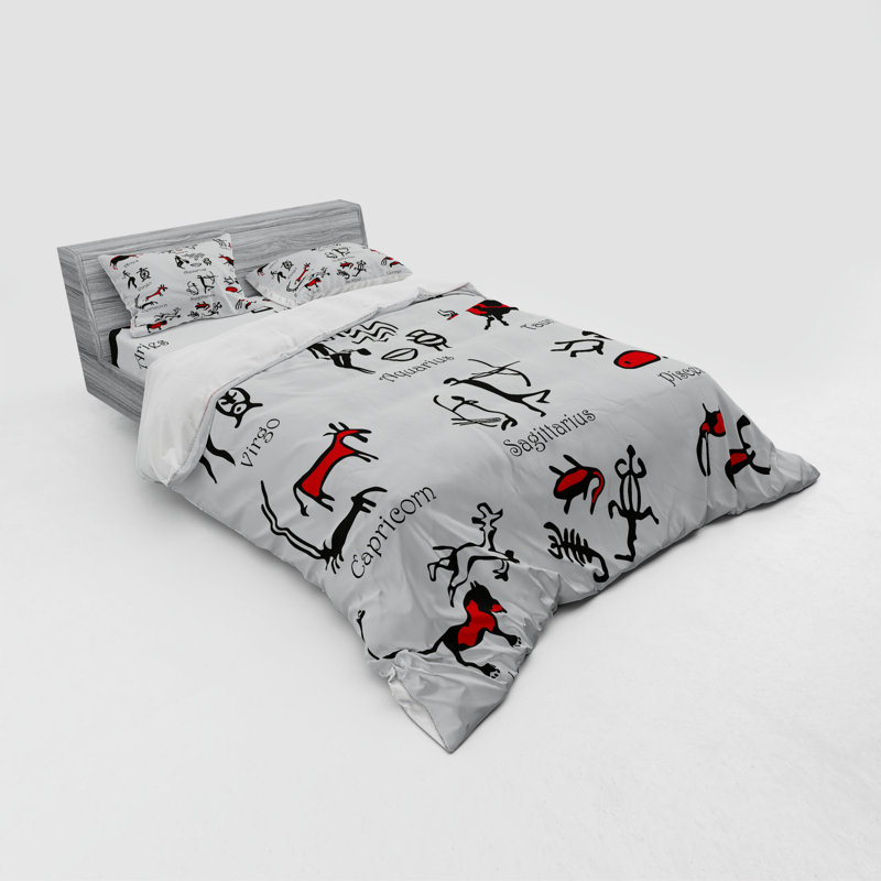 Eclectic Polyester Duvet Cover, Queen Duvet Cover + 3 Additional Pieces