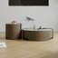 Table basse ronde en pierre supercristalline