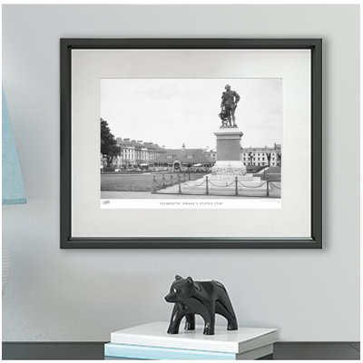 Plymouth, Drake's Statue 1930 by Francis Frith - Single Picture Frame Print