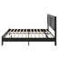 Lit plateforme en bois avec rangement sous le lit