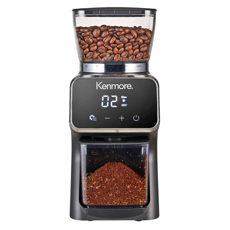 Kenmore Electric Conical Burr Coffee Grinder With 30 Grind Sizes