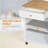 27" Rolling Kitchen Island Cart with Drawer and Glass Door Cabinet, Kitchen Trolley with Adjustable Shelf and Towel Rack, White
